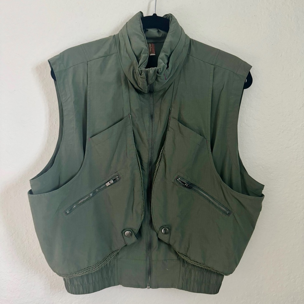 FP Movement Off The Grid Hooded Vest - Olive Green - Size Medium